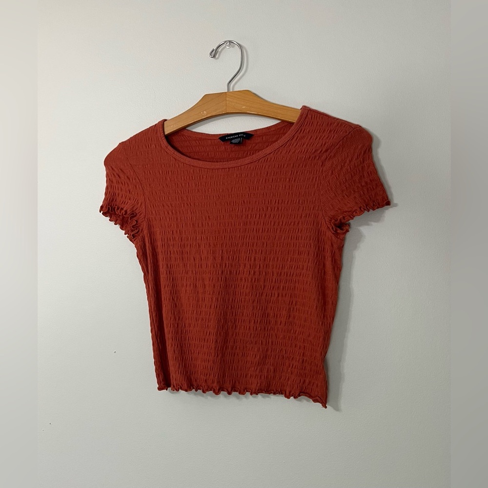 Women's American Eagle Orange Crop-Top (XS)